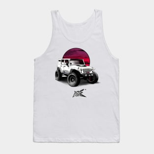 jeep wrangler rubicon white Tank Top